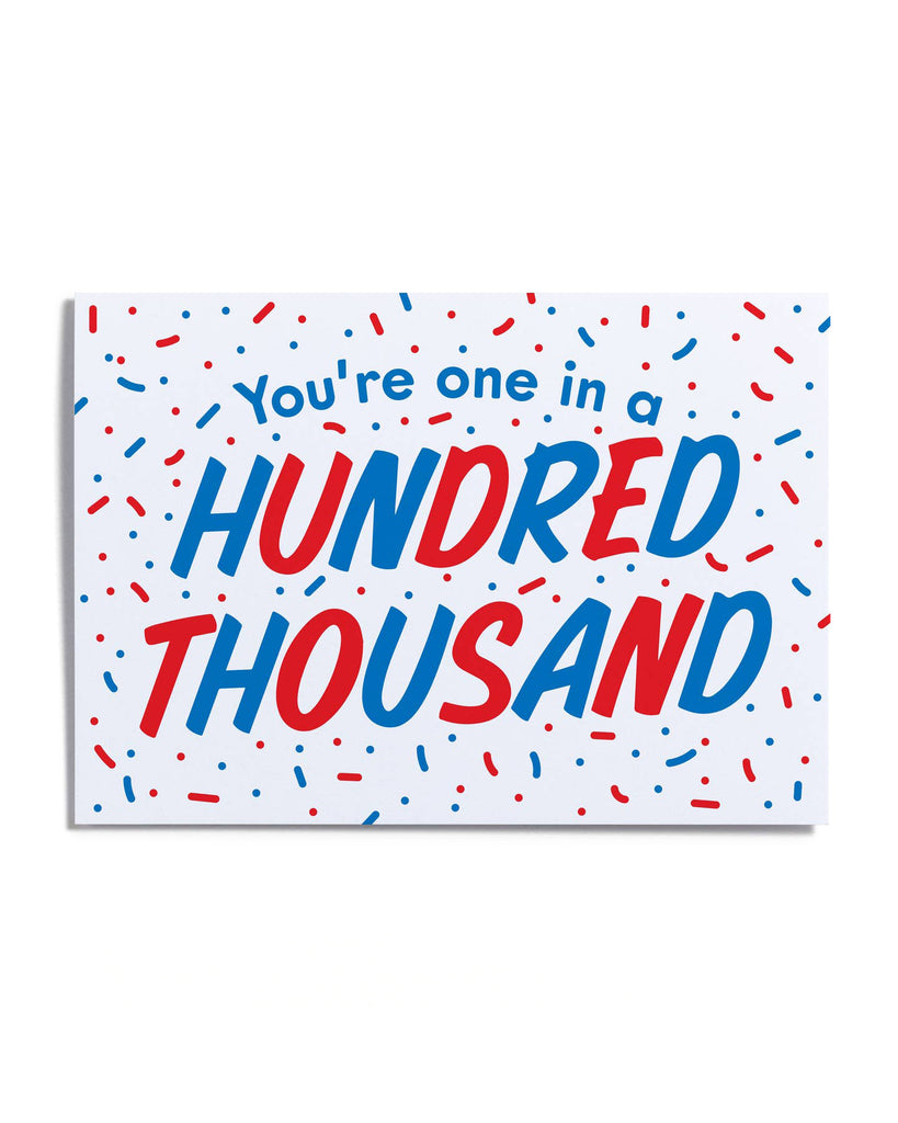 Card - One in a Hundred Thousand