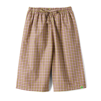 Frankie Long Shorts - Lime Check
