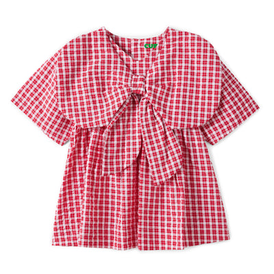 Customisable Poppy Dress - Ruby Check