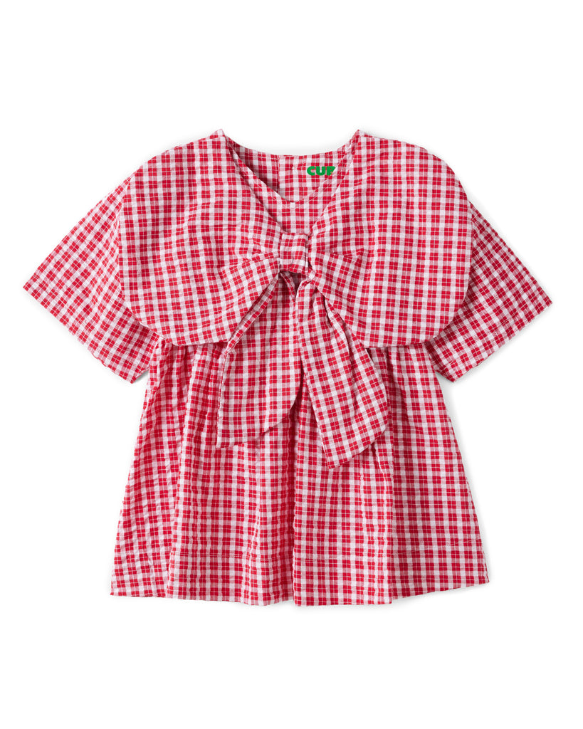 Customisable Poppy Dress - Ruby Check