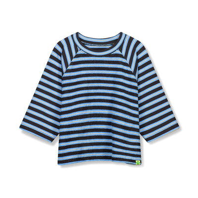 Terry 3/4 Sleeve Crew - Orbit Stripe
