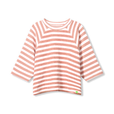Terry 3/4 Sleeve Crew - Zenberry Stripe