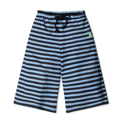 Terry Wide Leg Pants - Orbit Stripe