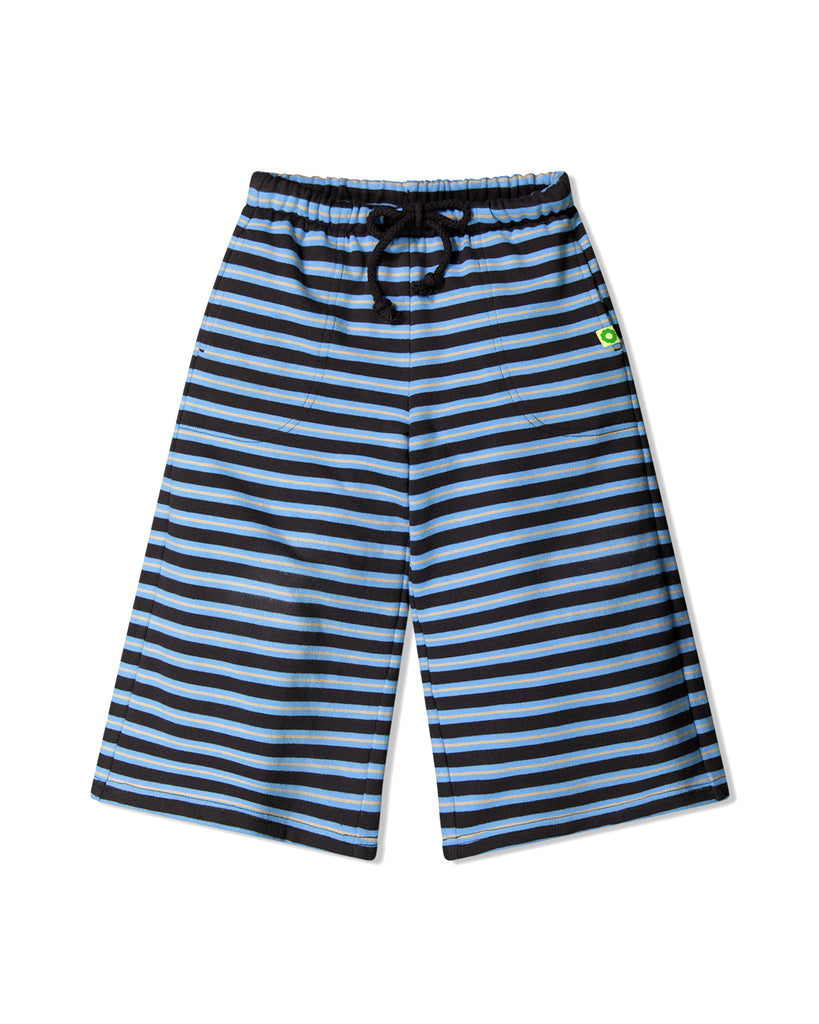Terry Wide Leg Pants - Orbit Stripe