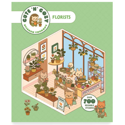 Cute 'n' Cosy Sticker Book - Flower Shops