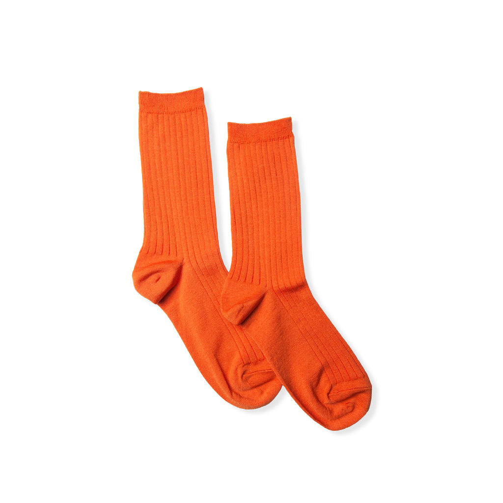 Half Crew Socks - Tangerine