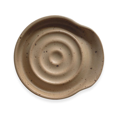 Ceramic Spoon Rest - Walnut