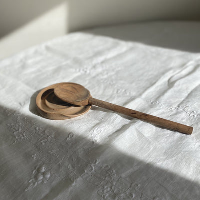 Ceramic Spoon Rest - Walnut