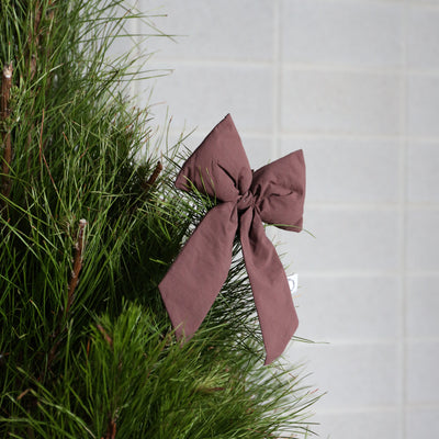Christmas Tree Bow - Burgundy