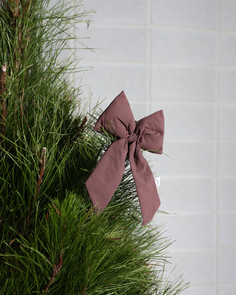 Christmas Tree Bow - Burgundy