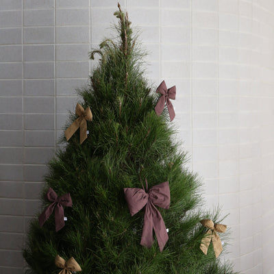 Christmas Tree Bow - Burgundy