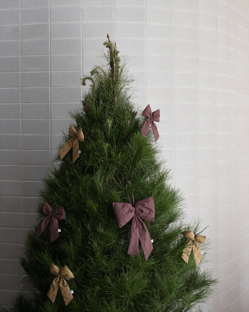 Christmas Tree Bow - Burgundy