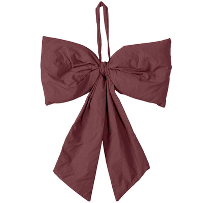 Hanging Bow Decoration - Burgundy