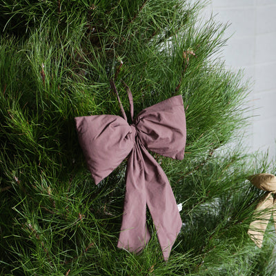 Hanging Bow Decoration - Burgundy