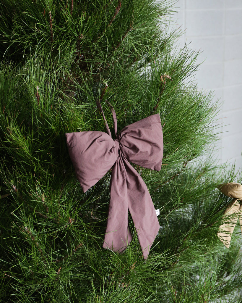 Hanging Bow Decoration - Burgundy