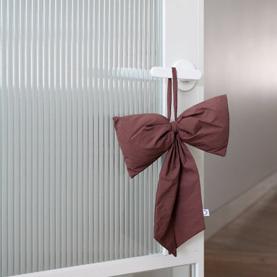 Hanging Bow Decoration - Burgundy