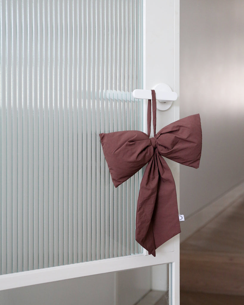 Hanging Bow Decoration - Burgundy