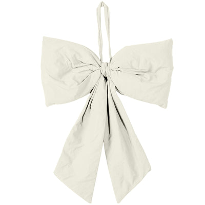 Hanging Bow Decoration - Cream