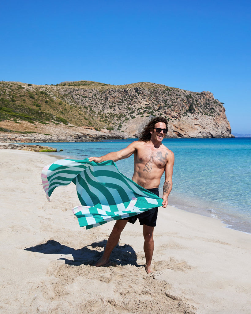 Quick Dry Beach Towel - Pastel Pier