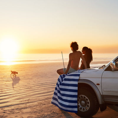 Quick Dry Beach Blanket - Blue