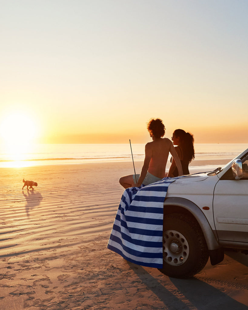 Quick Dry Beach Blanket - Blue