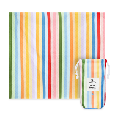 Quick Dry Beach Blanket - Candy Stripes