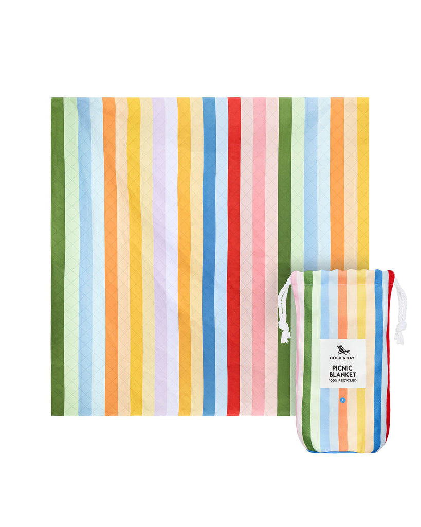 Quick Dry Beach Blanket - Candy Stripes