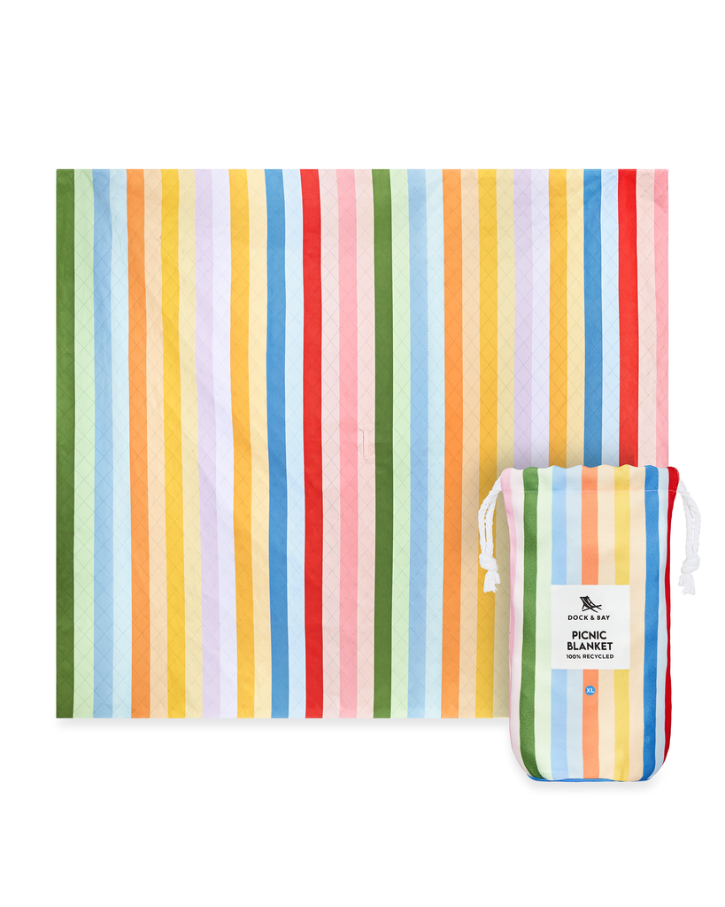 Quick Dry Beach Blanket - Candy Stripes