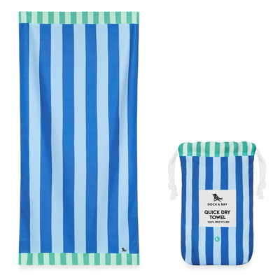 Quick Dry Beach Towel - Blue Sky