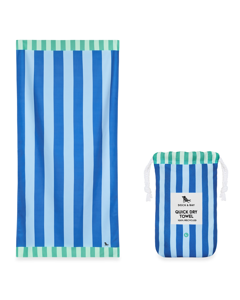 Quick Dry Beach Towel - Blue Sky