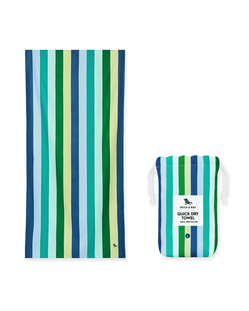 Quick Dry Beach Towel - Cool Lagoon
