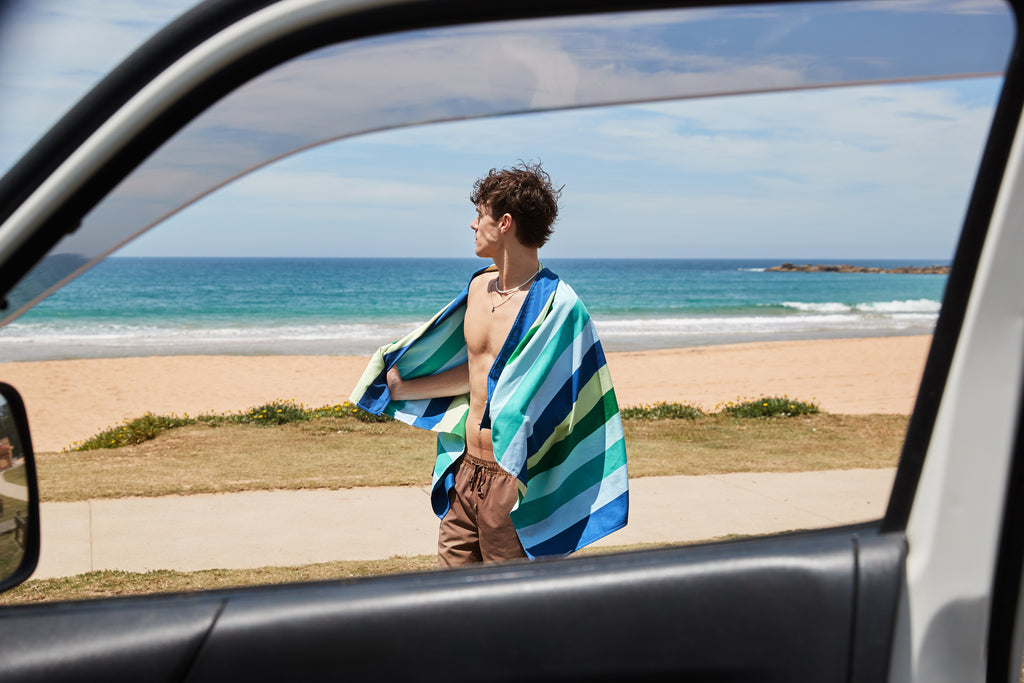 Quick Dry Beach Towel - Cool Lagoon