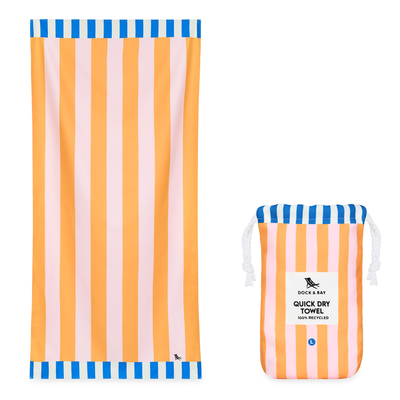 Quick Dry Beach Towel - Mellow Yellow