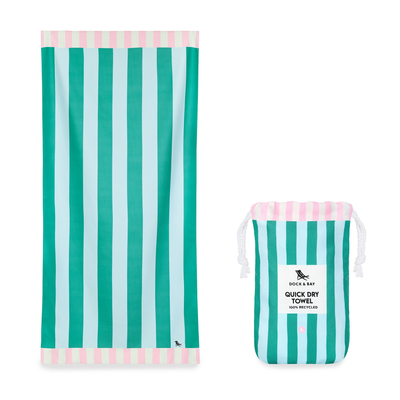 Quick Dry Beach Towel - Pastel Pier