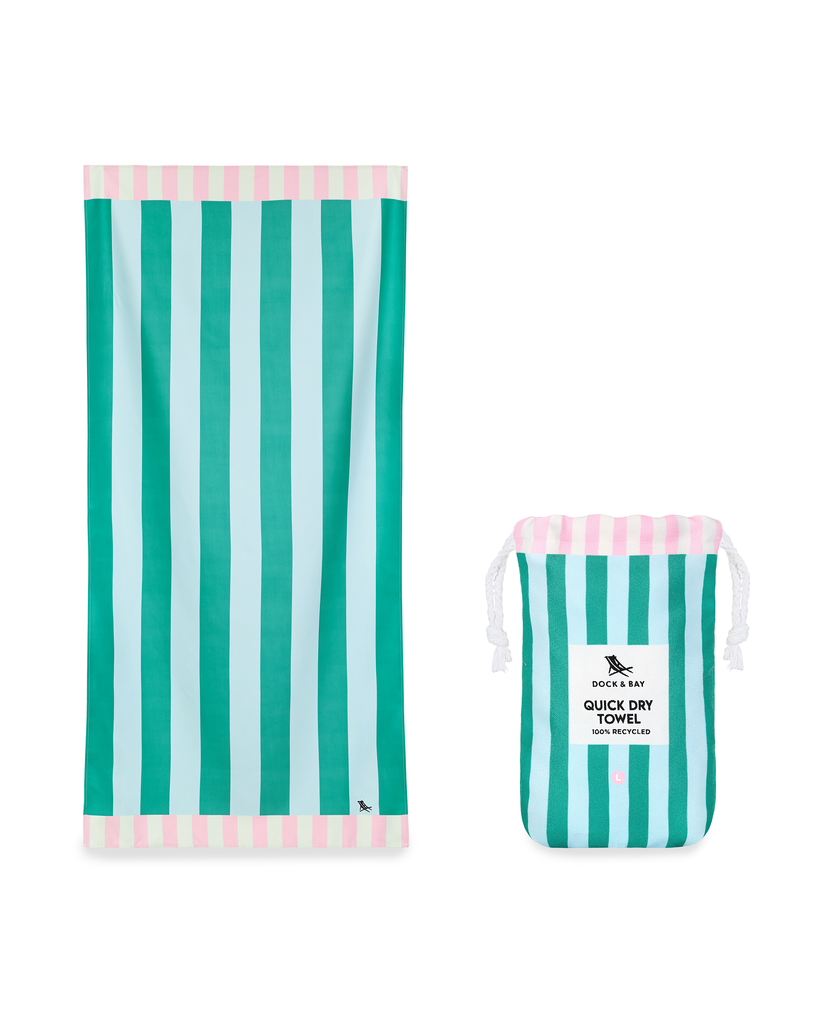 Quick Dry Beach Towel - Pastel Pier