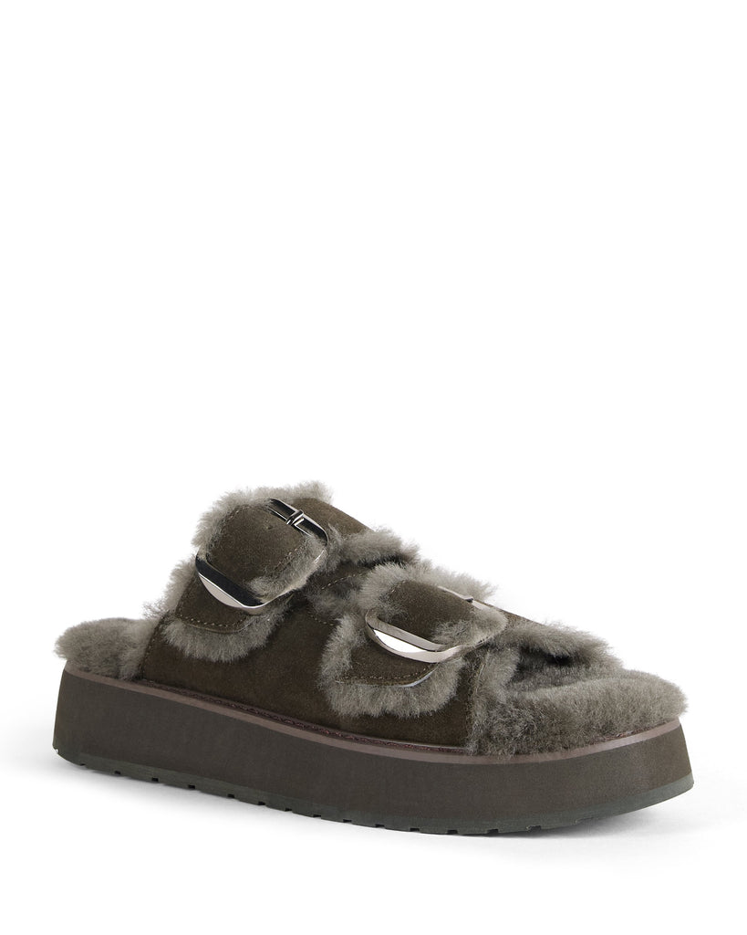 Cabello Slides - Dark Olive