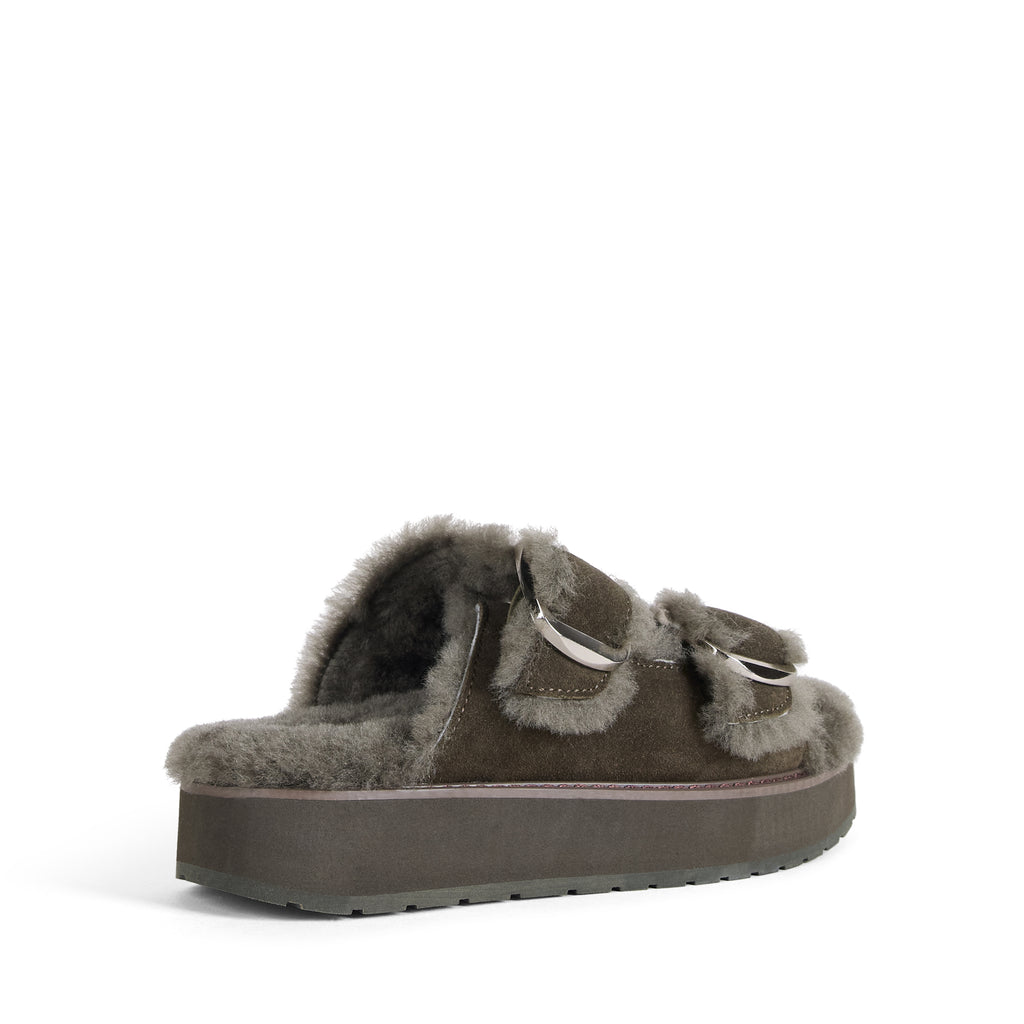 Cabello Slides - Dark Olive