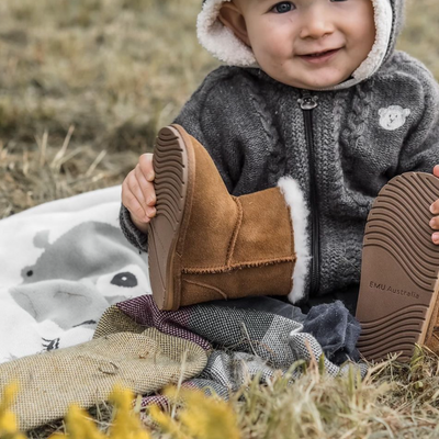 Platinum Toddler Slippers - Chestnut