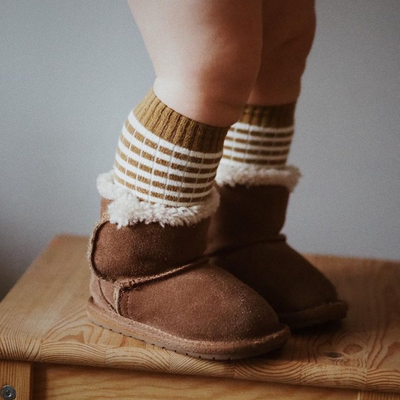 Platinum Toddler Slippers - Chestnut