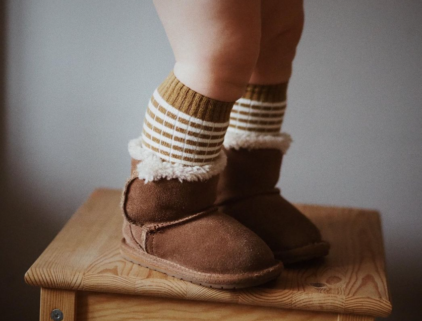 Platinum Toddler Slippers - Chestnut