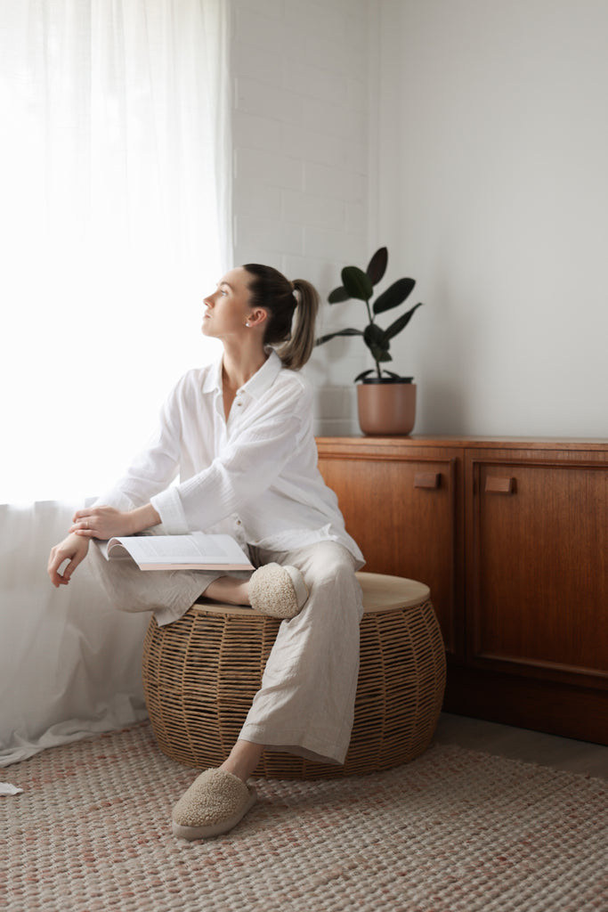 Starley Slippers - Macadamia