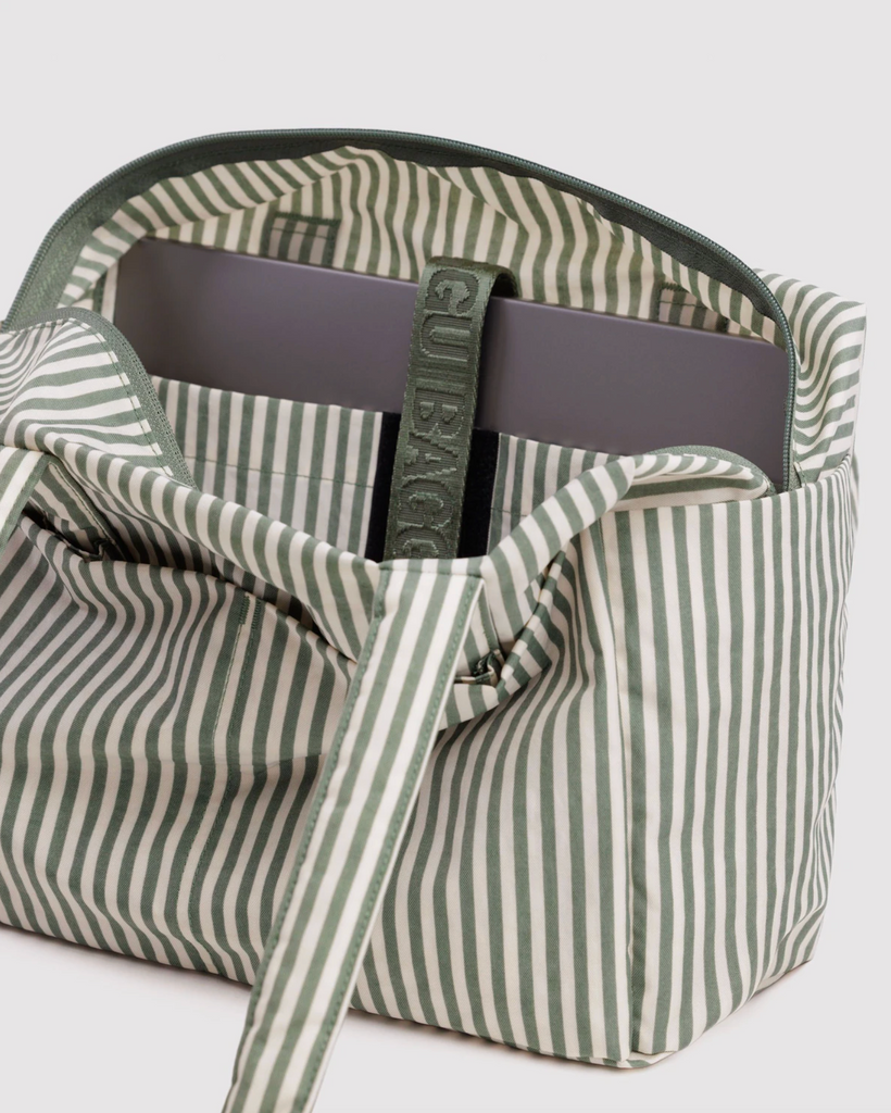 Everyday Cloud Bag - Sage Stripe