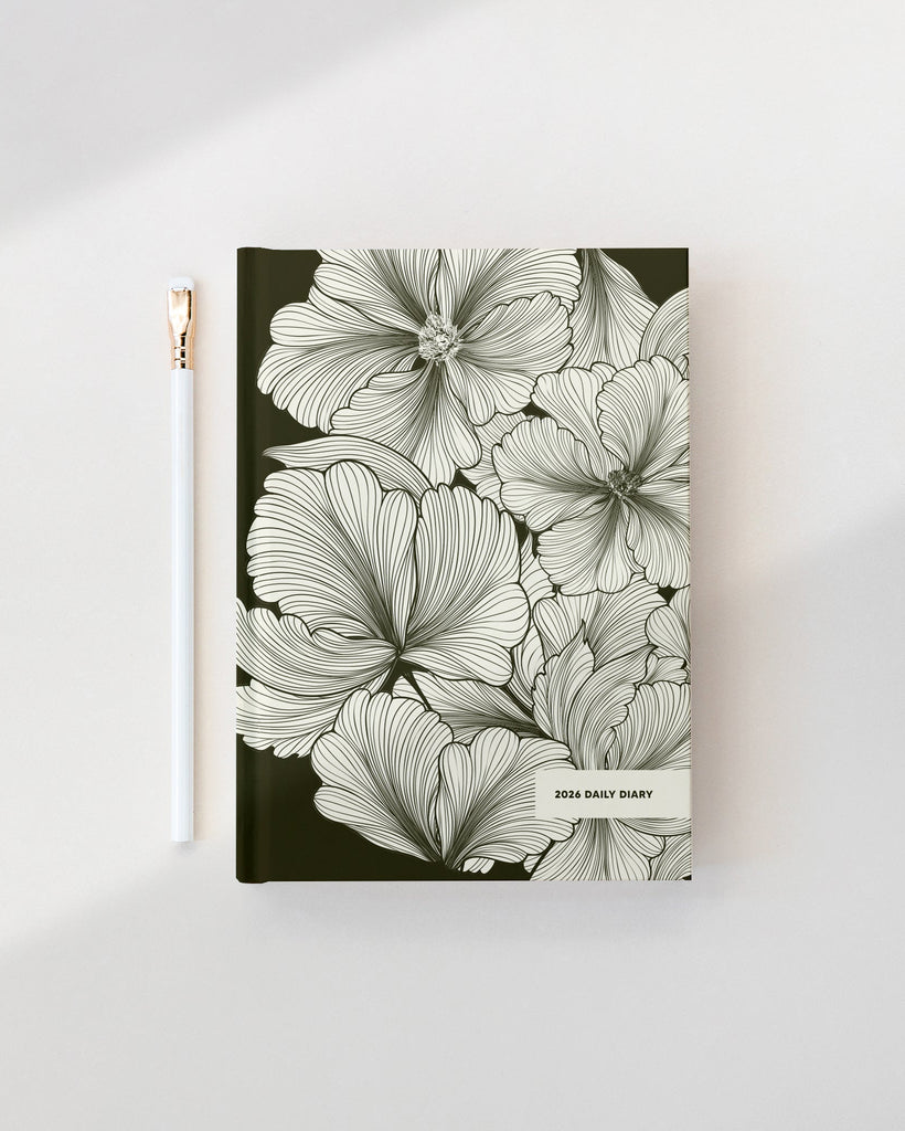 2026 Daily Diary - Olive Deco