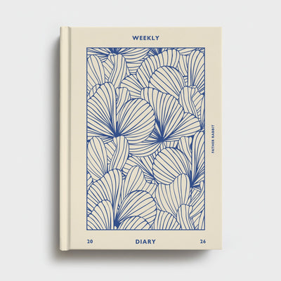 2026 Weekly Diary - Blue Floral