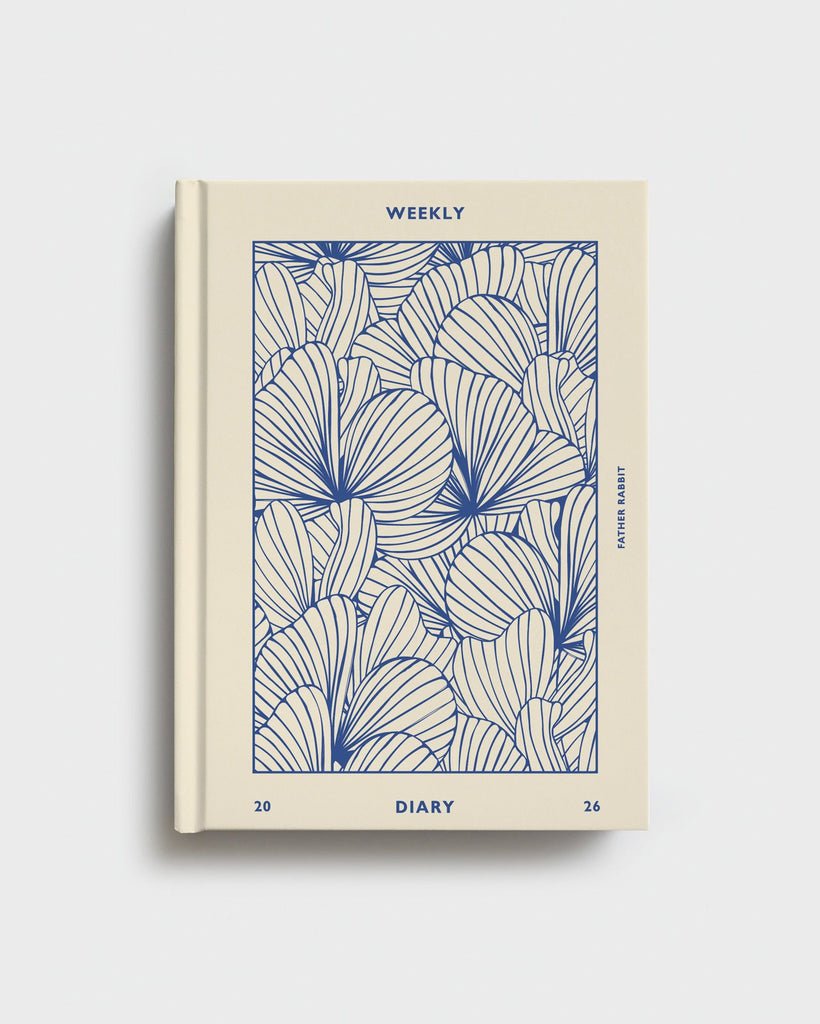 2026 Weekly Diary - Blue Floral