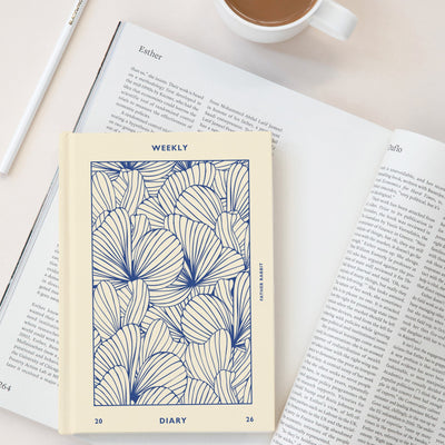 2026 Weekly Diary - Blue Floral