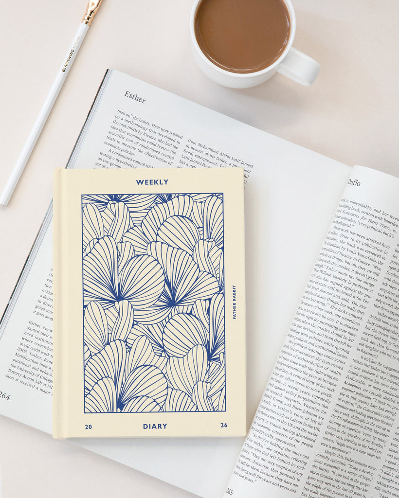 2026 Weekly Diary - Blue Floral