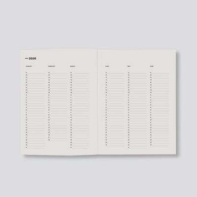 2026 Weekly Diary - Blue Floral