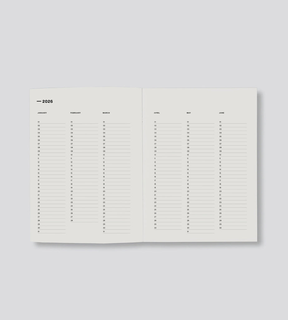 2026 Weekly Diary - Blue Floral