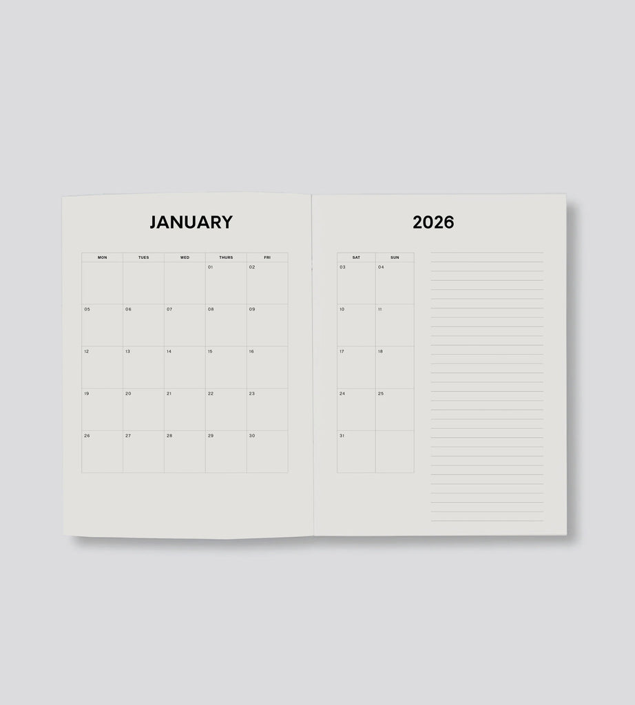 2026 Weekly Diary - Blue Floral